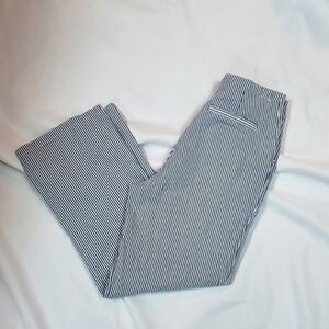 Woman's Sky & Sparrow Blue And White Striped Pants